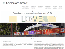 Tablet Screenshot of coimbatoreairport.com